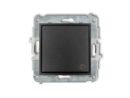 Single push button "light" mechanism