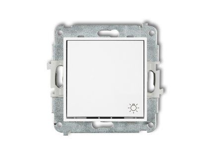 Single push button "light" mechanism