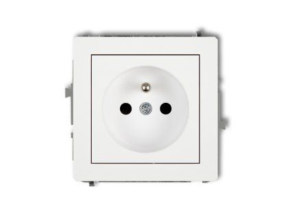 Single socket with the 2P+Z earth mechanism (with increased contact protection/shutter)