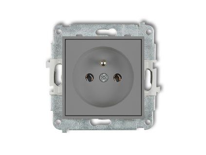 Single socket with the 2P+Z earth mechanism (without increased contact protection/shutter)