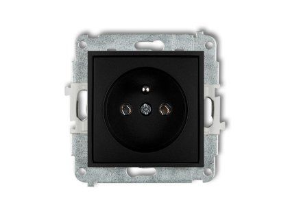 Single socket with the 2P+Z earth mechanism (without increased contact protection/shutter)