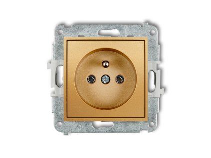 Single socket with the 2P+Z earth mechanism (without increased contact protection/shutter)