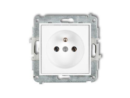 Single socket with the 2P+Z earth mechanism (without increased contact protection/shutter)