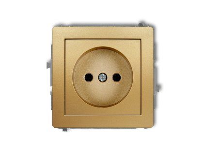 Single socket without the 2P earth mechanism (with increased contact protection/shutter)