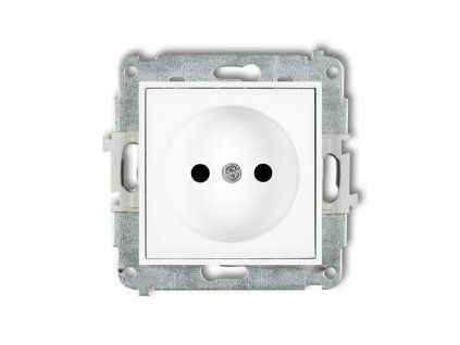 Single socket without the 2P earth mechanism (with increased contact protection/shutter)