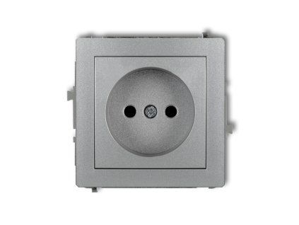Single socket without the 2P earth mechanism (with increased contact protection/shutter)