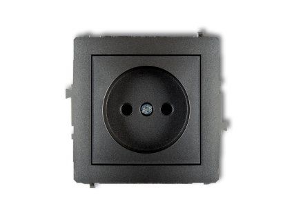 Single socket without the 2P earth mechanism (with increased contact protection/shutter)