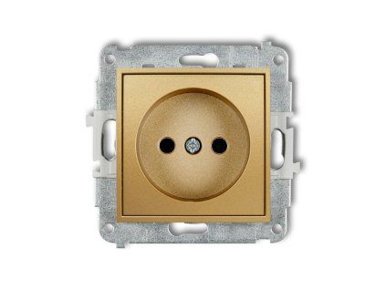 Single socket without the 2P earth mechanism (with increased contact protection/shutter)