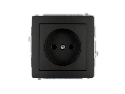 Single socket without the 2P earth mechanism (with increased contact protection/shutter)