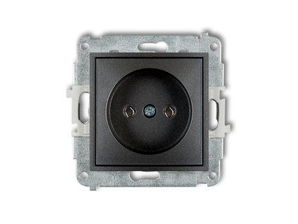 Single socket without the 2P earth mechanism (without increased contact protection/shutter)