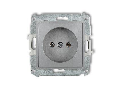 Single socket without the 2P earth mechanism (without increased contact protection/shutter)