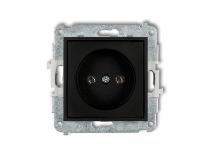 Single socket without the 2P earth mechanism (without increased contact protection/shutter)