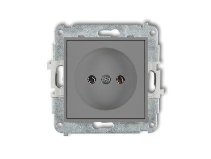 Single socket without the 2P earth mechanism (without increased contact protection/shutter)
