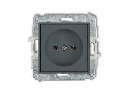 Single socket without the 2P earth mechanism (without increased contact protection/shutter)