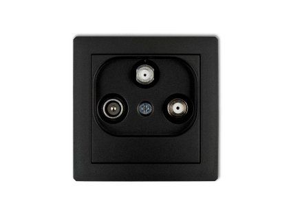 Tv/SAT with two satellite inputs socket mechanism