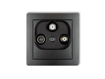 Tv/SAT with two satellite inputs socket mechanism