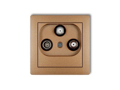 Tv/SAT with two satellite inputs socket mechanism