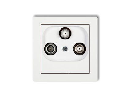 Tv/SAT with two satellite inputs socket mechanism