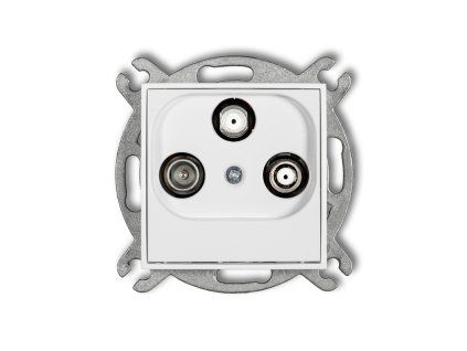 Tv/SAT with two satellite inputs socket mechanism