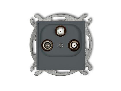Tv/SAT with two satellite inputs socket mechanism