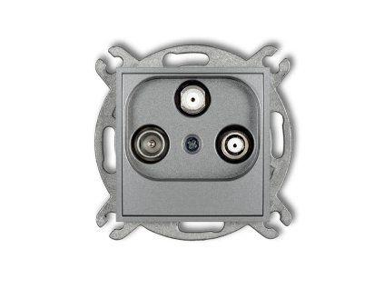 Tv/SAT with two satellite inputs socket mechanism