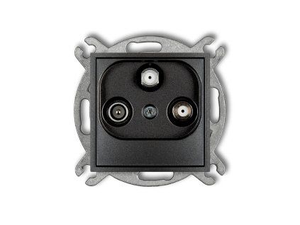 Tv/SAT with two satellite inputs socket mechanism
