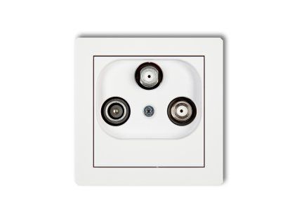 Tv/SAT with two satellite inputs socket mechanism