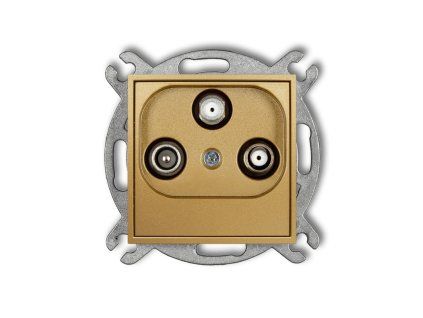 Tv/SAT with two satellite inputs socket mechanism