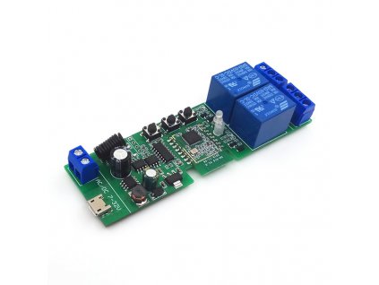 SmartWise 7V 32V Zigbee RF 2gang relay