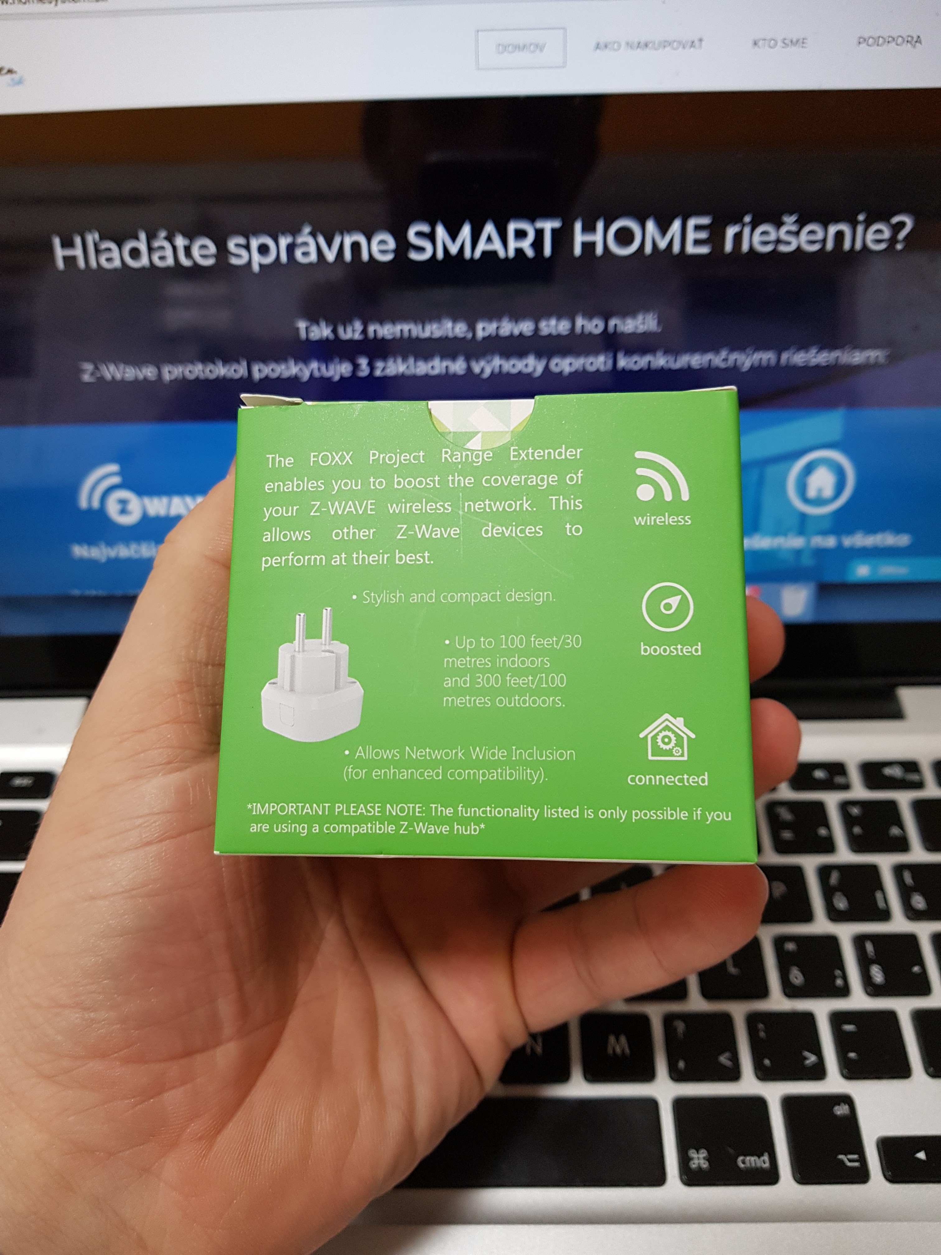 Foxx rozšírovač Z-Wave siete