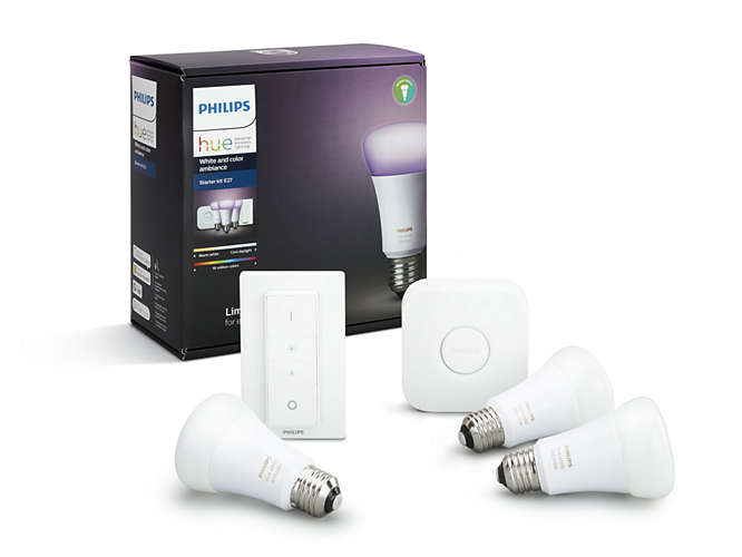 Philips Hue White and Color ambiance 10W E27 starter kit