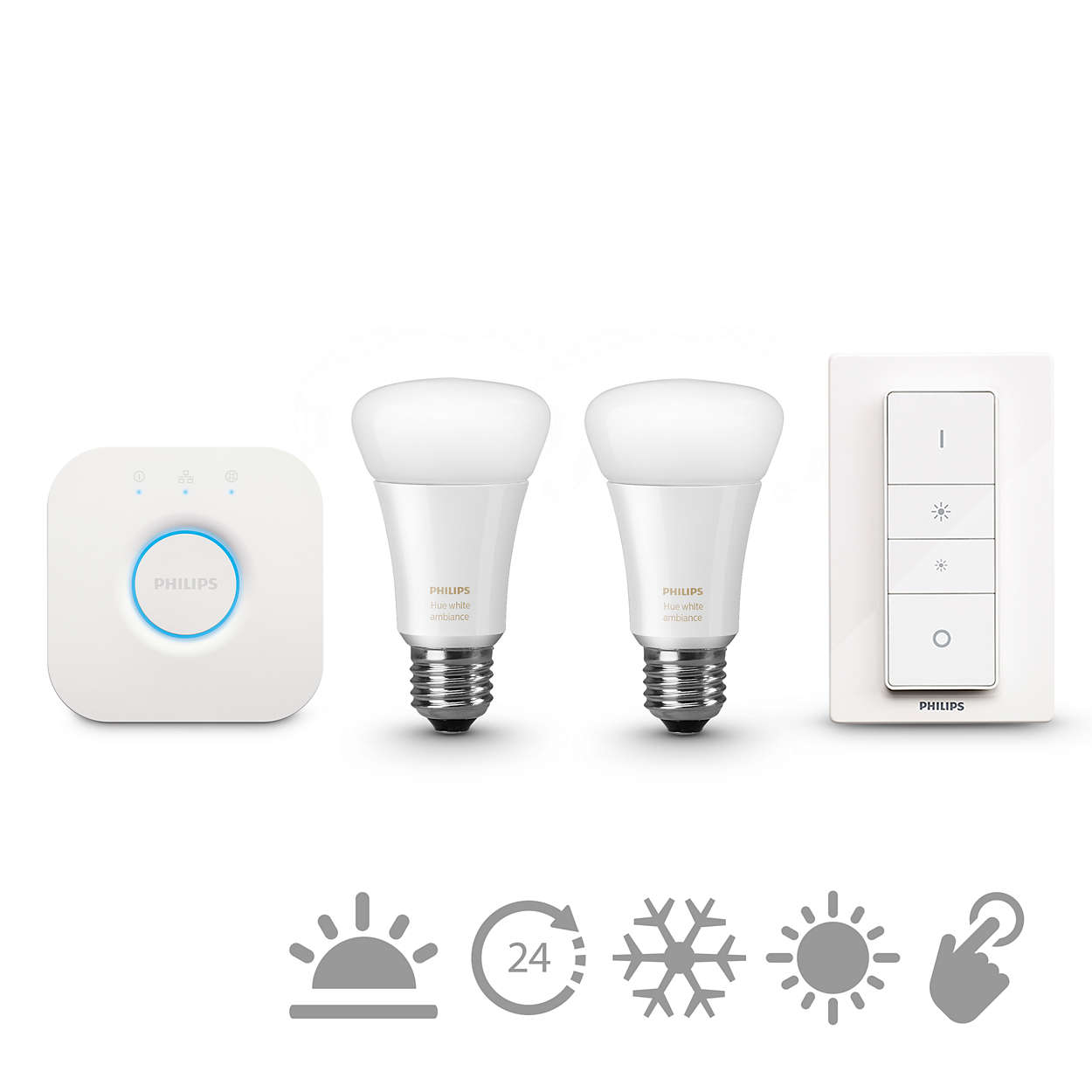 Philips Hue White Ambiance 9,5 W A60 Starter kit