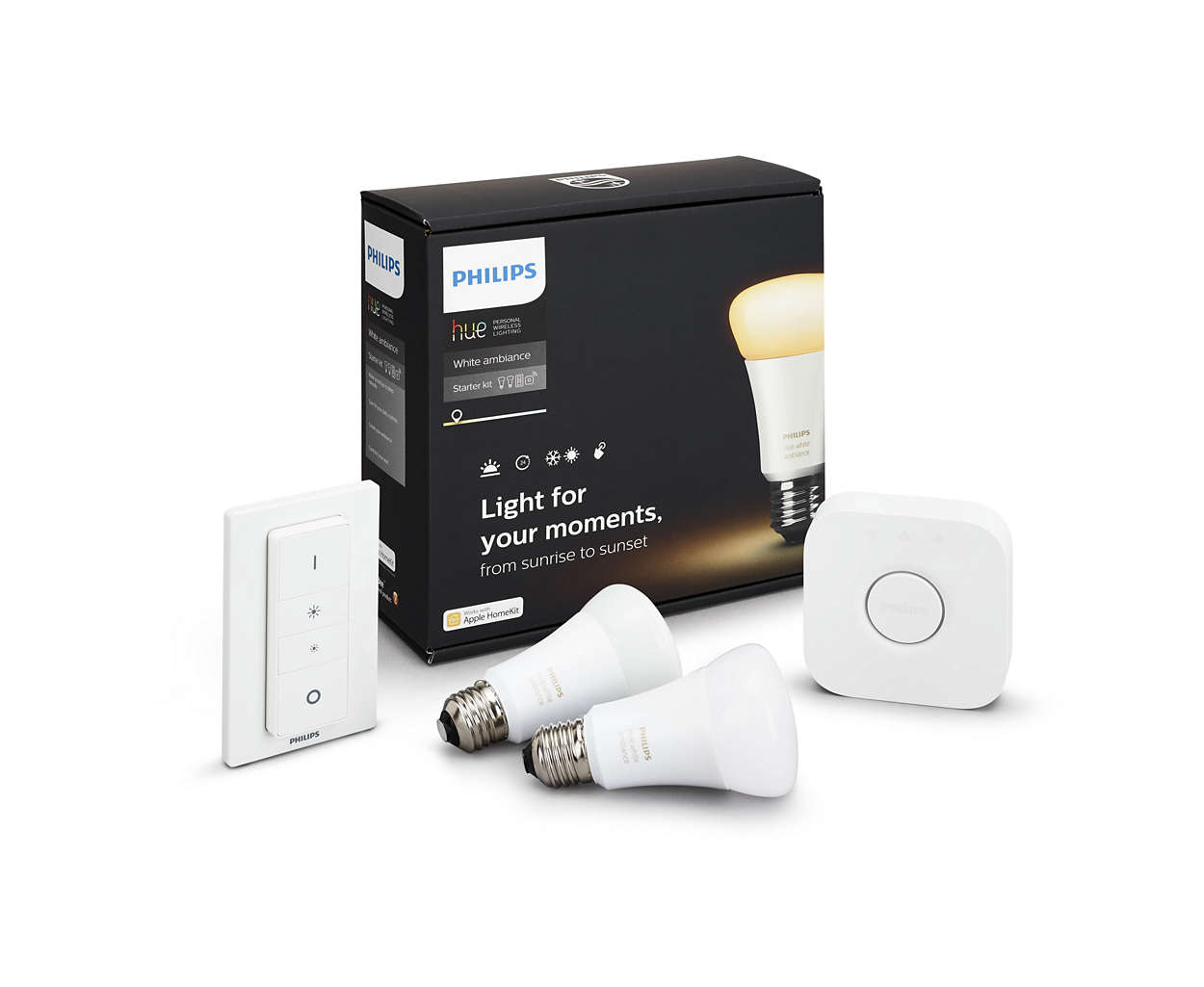 Philips Hue White Ambiance 9,5 W A60 Starter kit