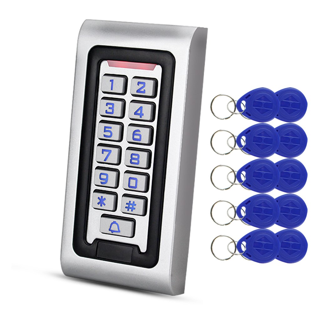 Samostatná vodeodolná kovová RFID klávesnica s krytím IP68