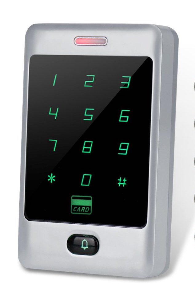 Samostatná dotyková kovová RFID klávesnica