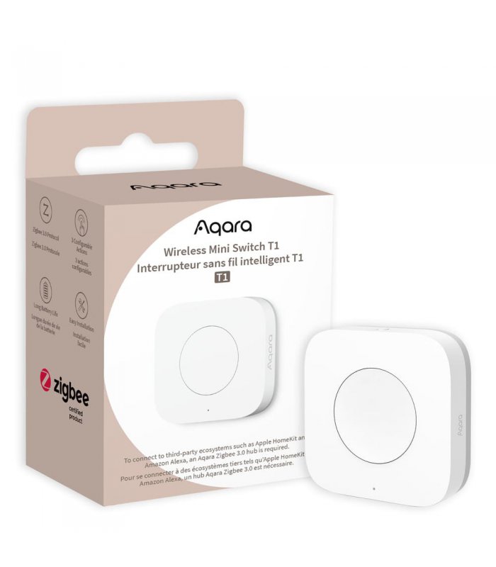 Aqara bezrôtové tlačítko T1 (AQARA WIRELESS MINI SWITCH T1)