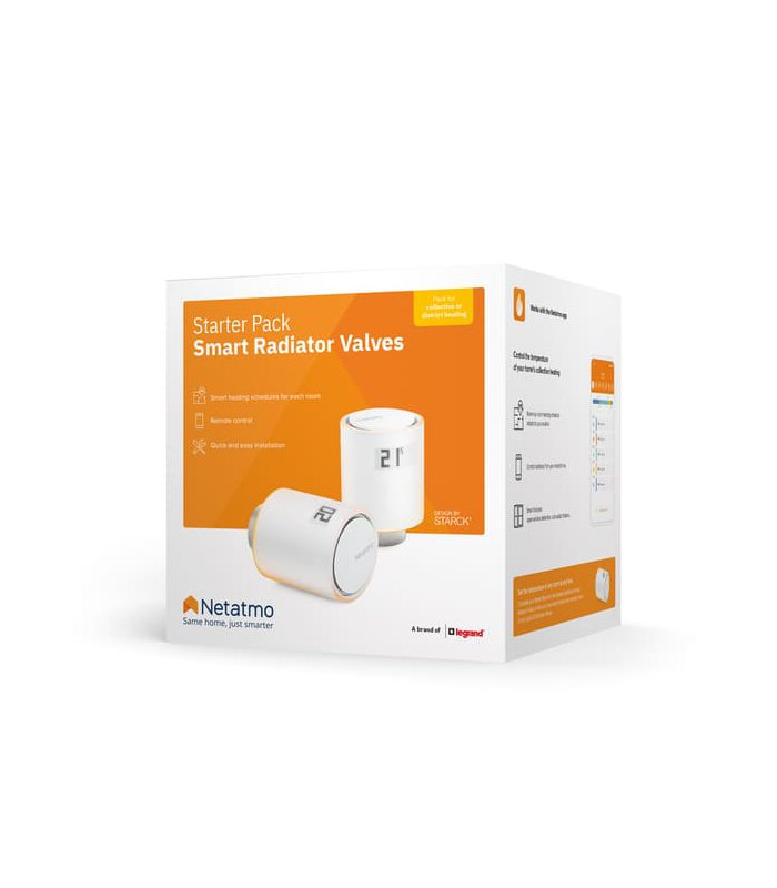 Inteligentné radiatorové hlavice Netatmo - Starter Pack