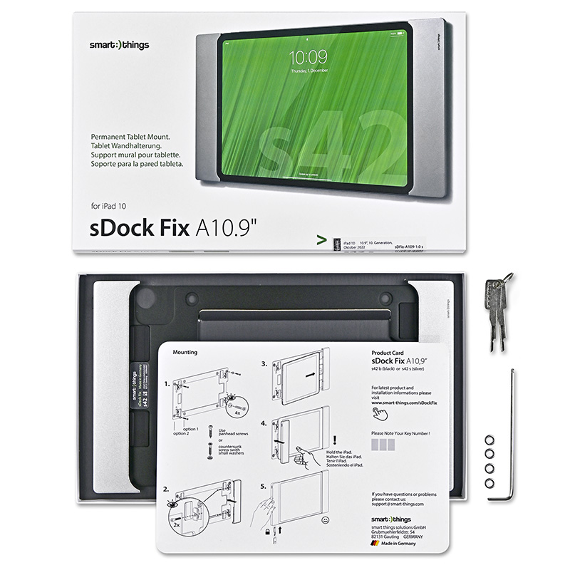 sDock Fix A10.9 - Nástenný držiak pre iPad