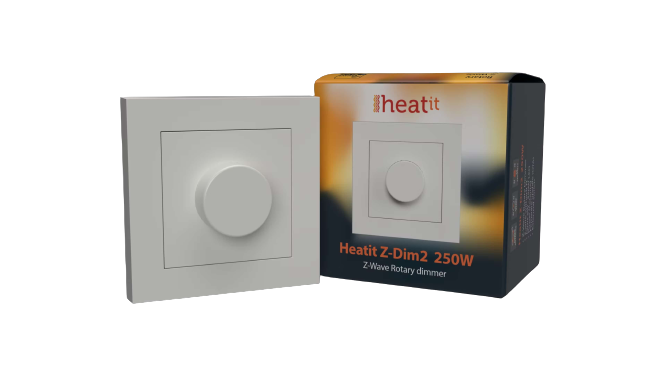 Heatit Z-Dim 2 - Otočný Z-Wave stmievač