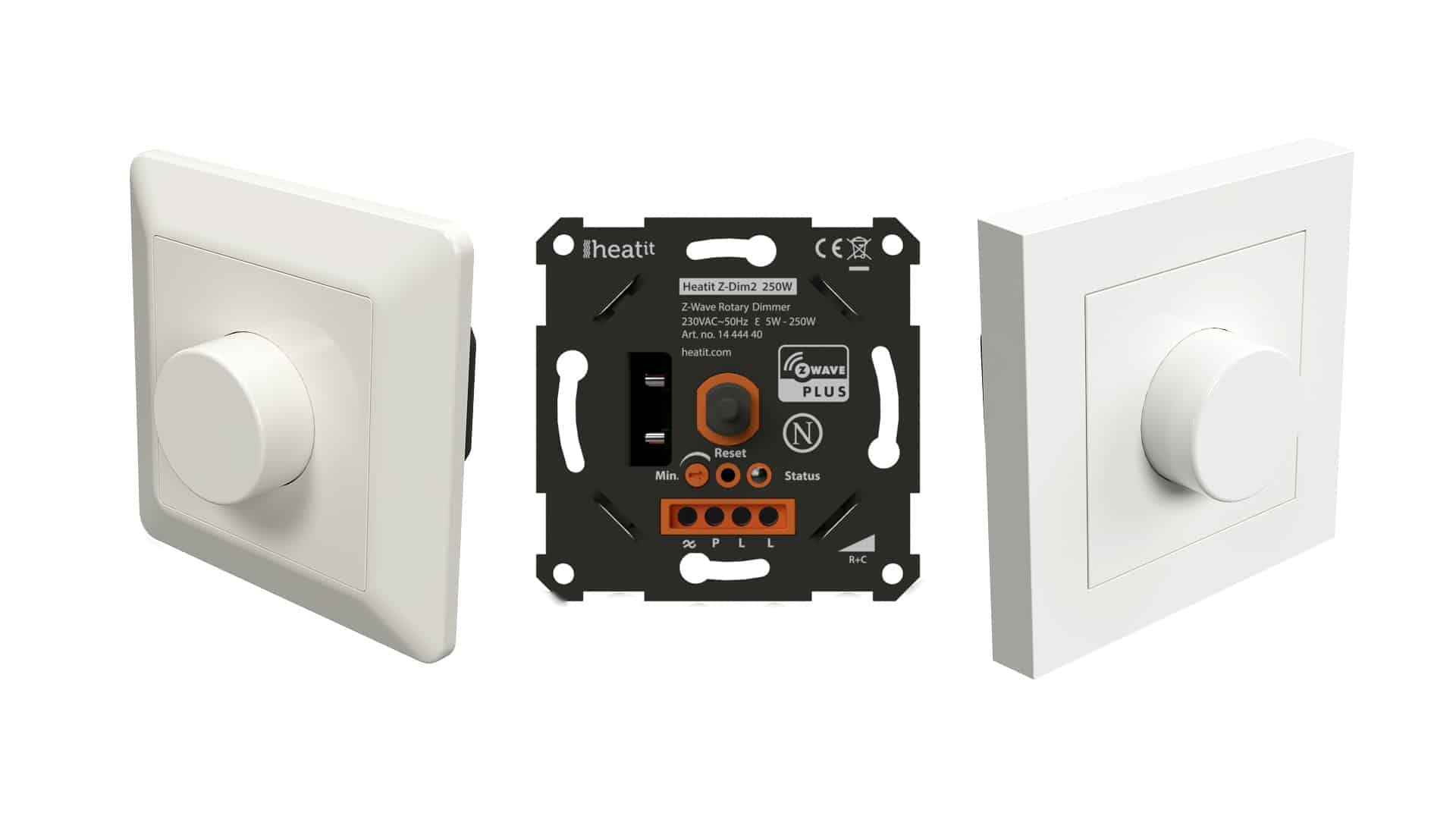 Heatit Z-Dim 2 - Otočný Z-Wave stmievač