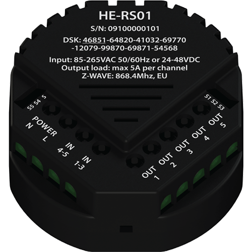Heltun Quinto - 5 kanálové Z-Wave relé
