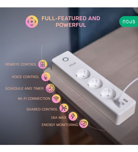 Nous A5 Smart Wi-Fi predĺžovačka + USB