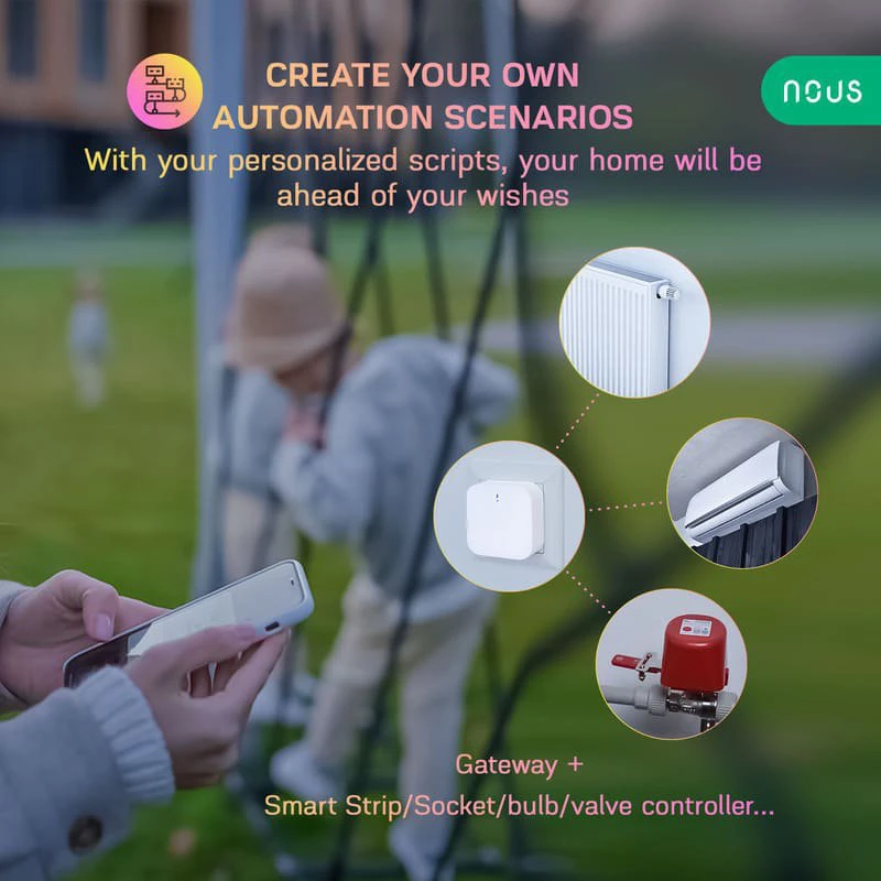 Nous Smart ZigBee a Bluetooth Brána pre TUYA