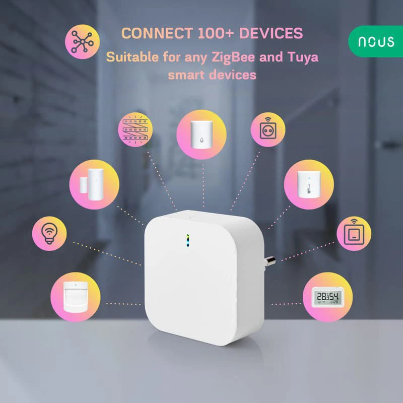 Nous Smart ZigBee a Bluetooth Brána pre TUYA