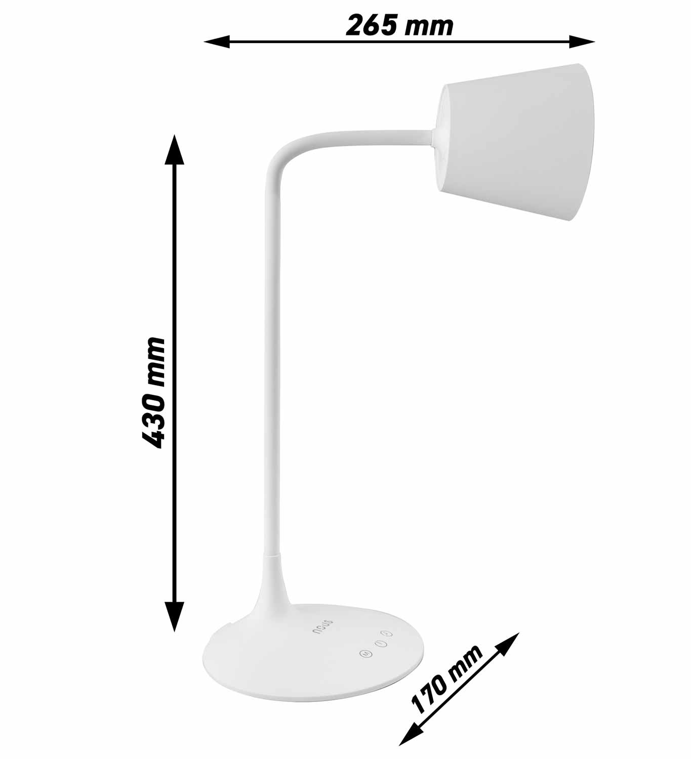Smart Stolová Lampa WiFi Nous S2 biela
