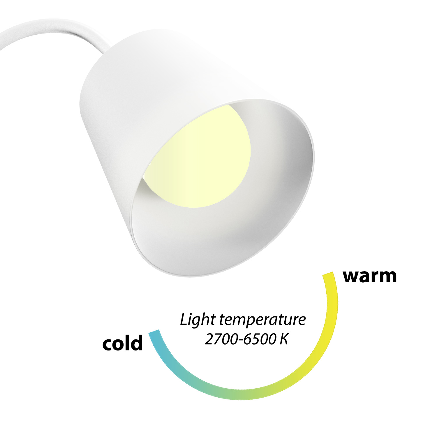 Smart Stolová Lampa WiFi Nous S2 biela
