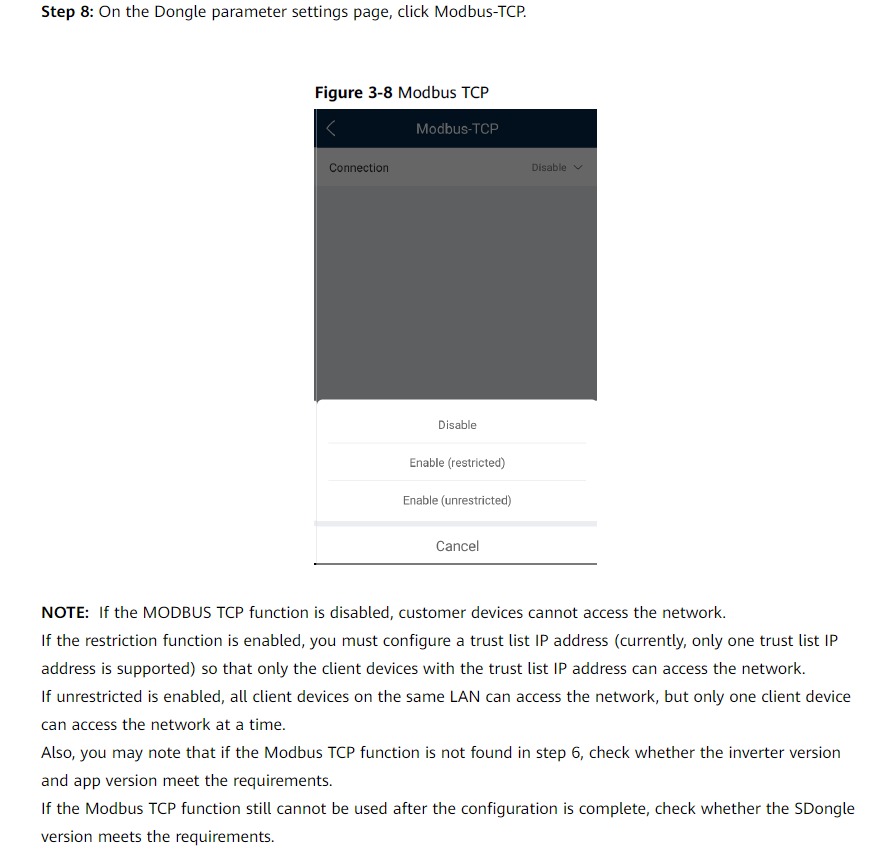 Huawei solar QA integrácia pre HC3/HC3L/YH