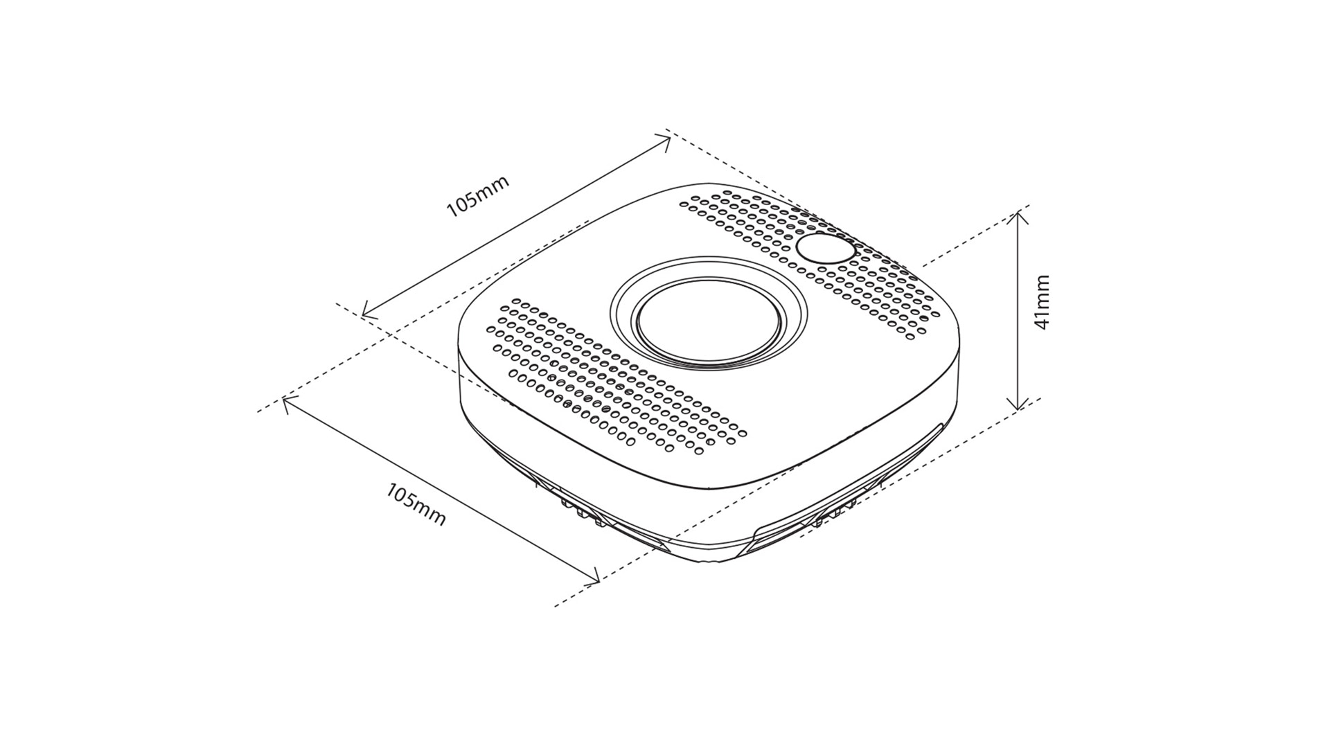 HeatIT Z-Smoke detektor dymu 230V - čierny