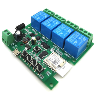 4-relé SmartWise 5-32V RF+Zigbee