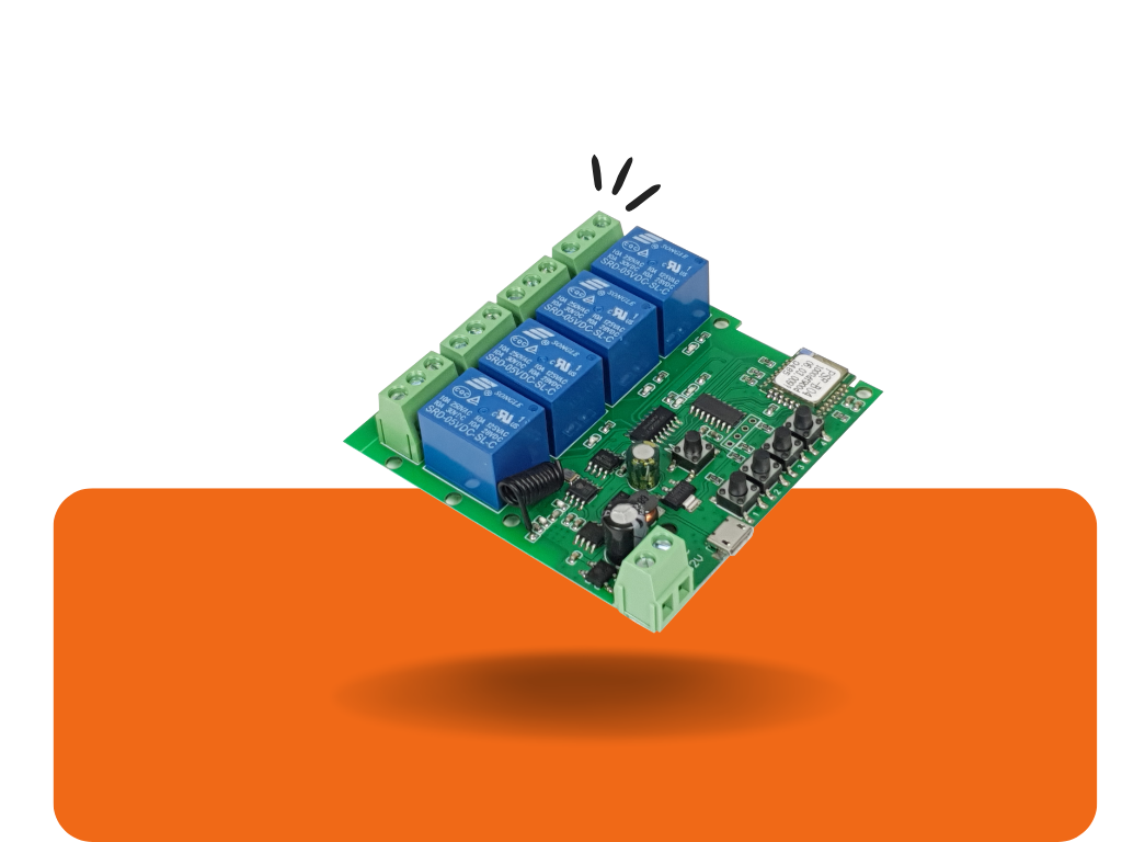 4-relé SmartWise 5-32V RF+Zigbee